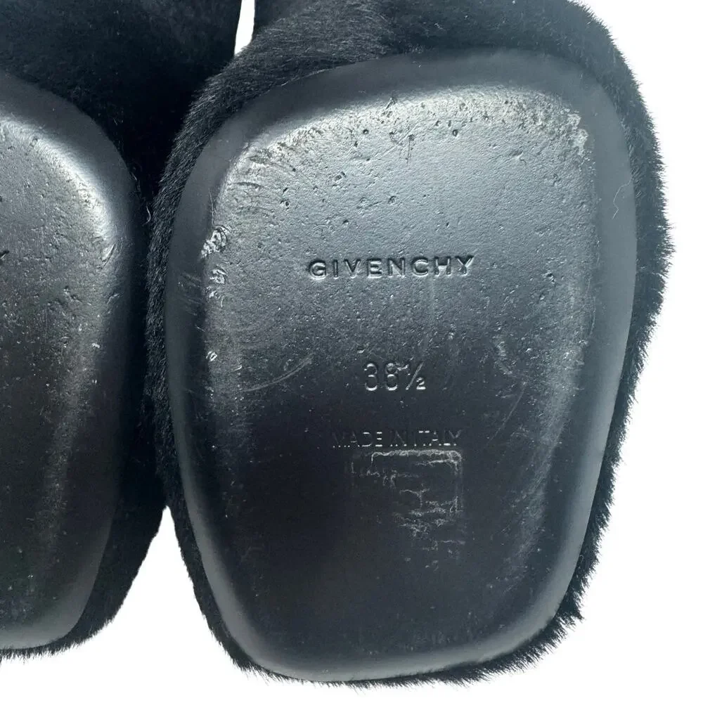 Givenchy Black Lamb Shearling Show Pumps 95mm Heels with Box & Dustbags EU 38.5 - Picture 8 of 8